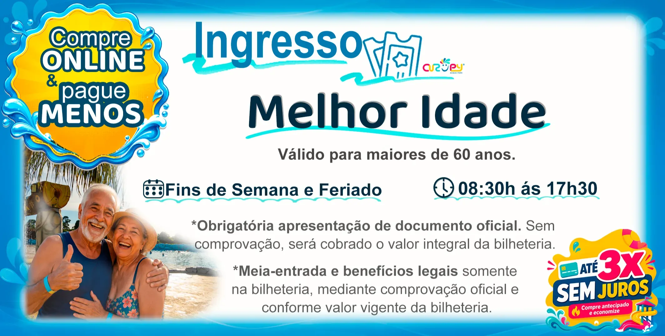 DAY USE - MELHOR IDADE - FINAL DE SEMANA