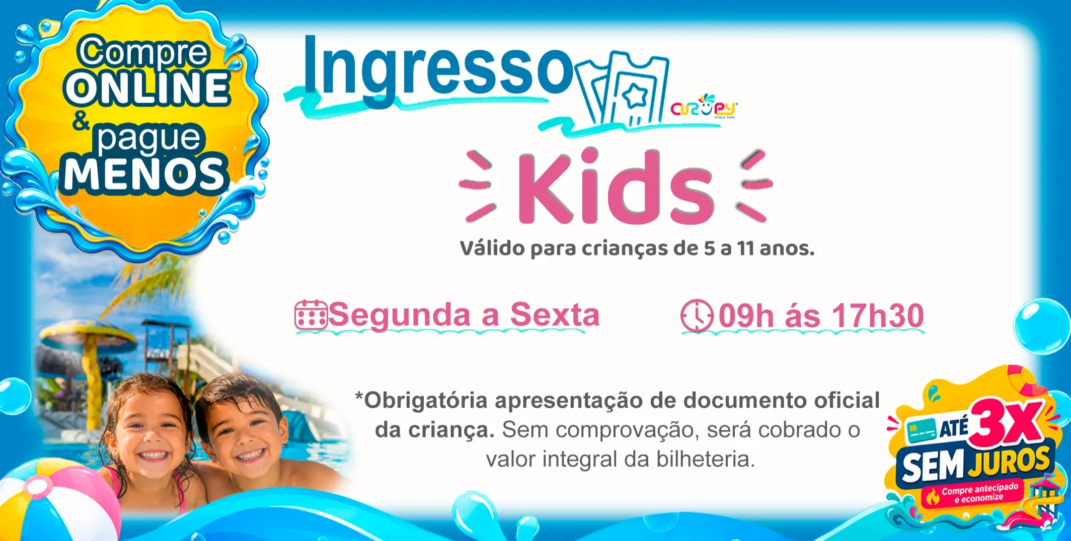 DAY USE - KIDS - DIA DE SEMANA