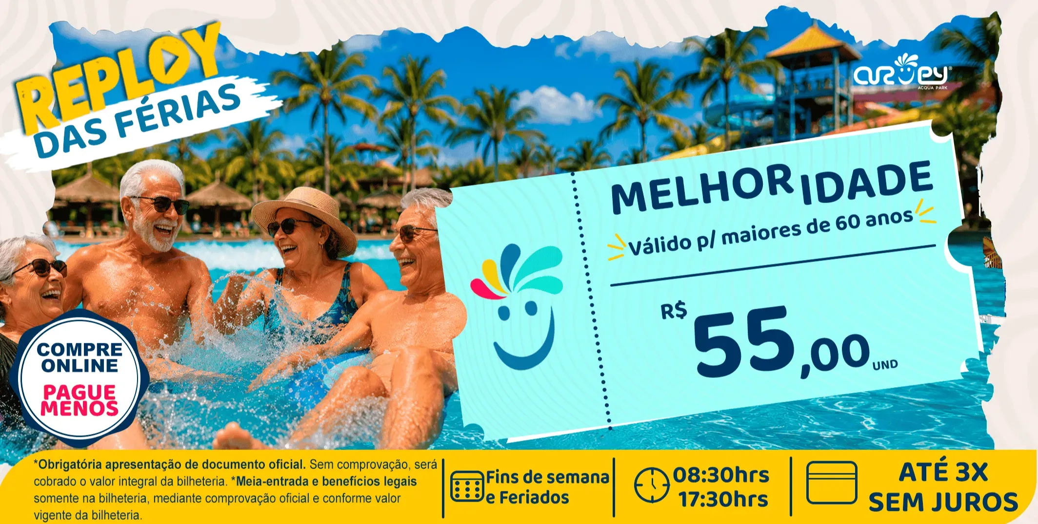 DAY USE - MELHOR IDADE - FINAL DE SEMANA