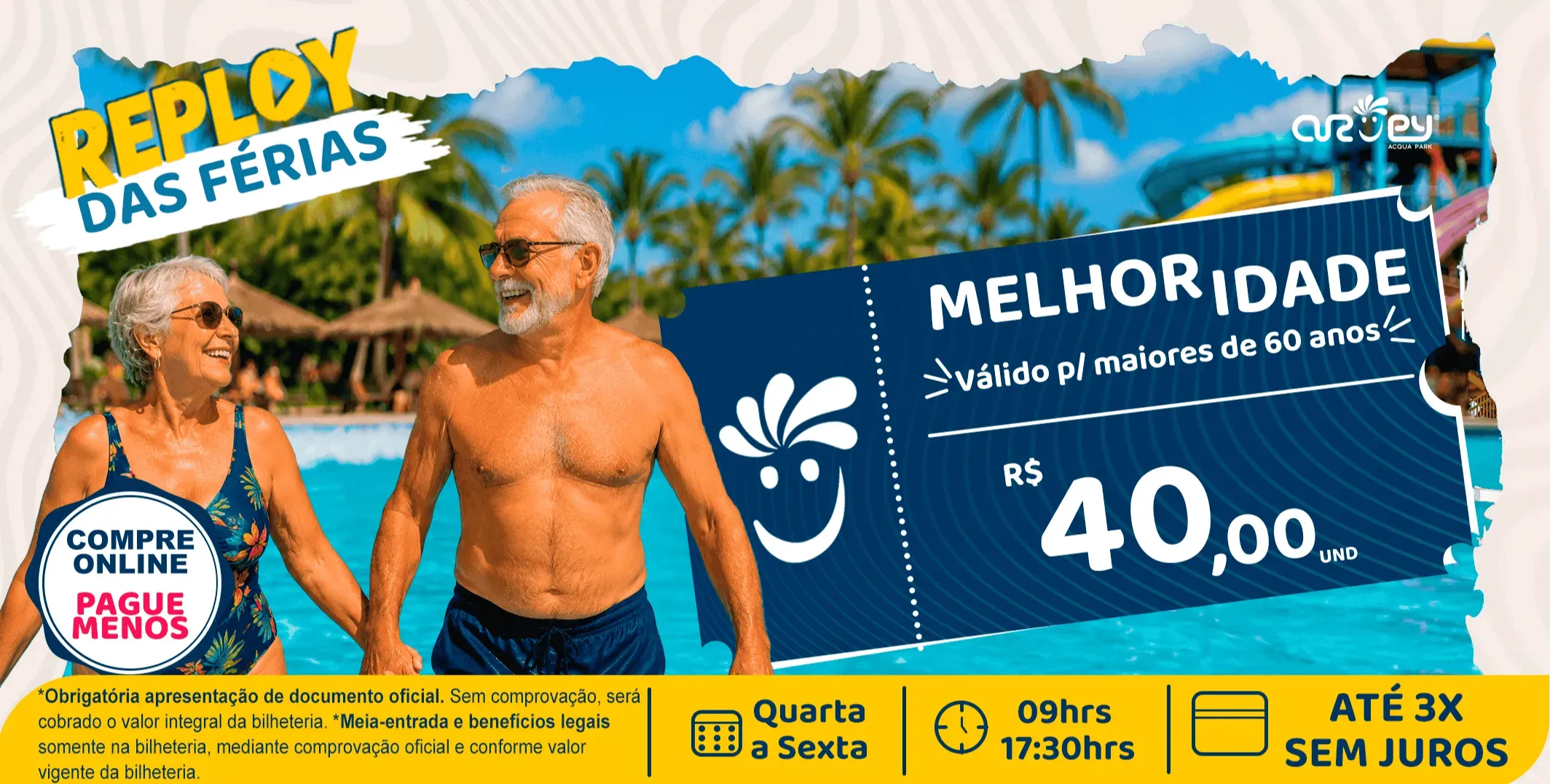 DAY USE - MELHOR IDADE - DIA DE SEMANA