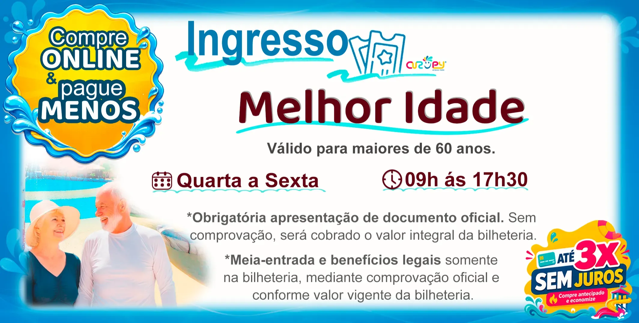 DAY USE - MELHOR IDADE - DIA DE SEMANA