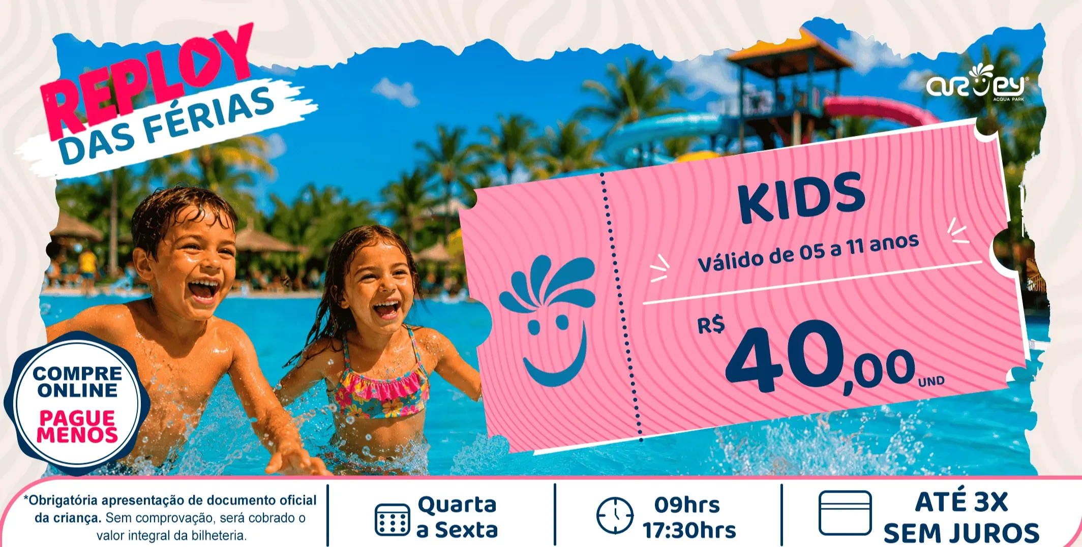 DAY USE - KIDS - DIA DE SEMANA