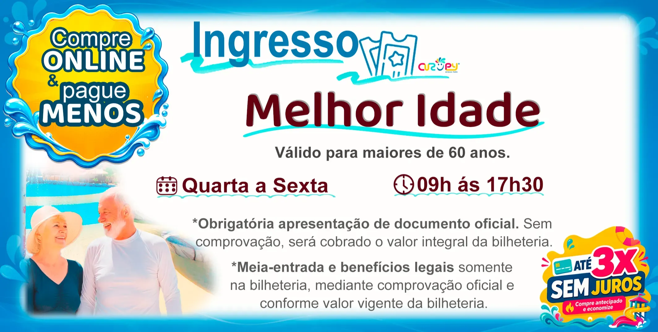 DAY USE - MELHOR IDADE - DIA DE SEMANA