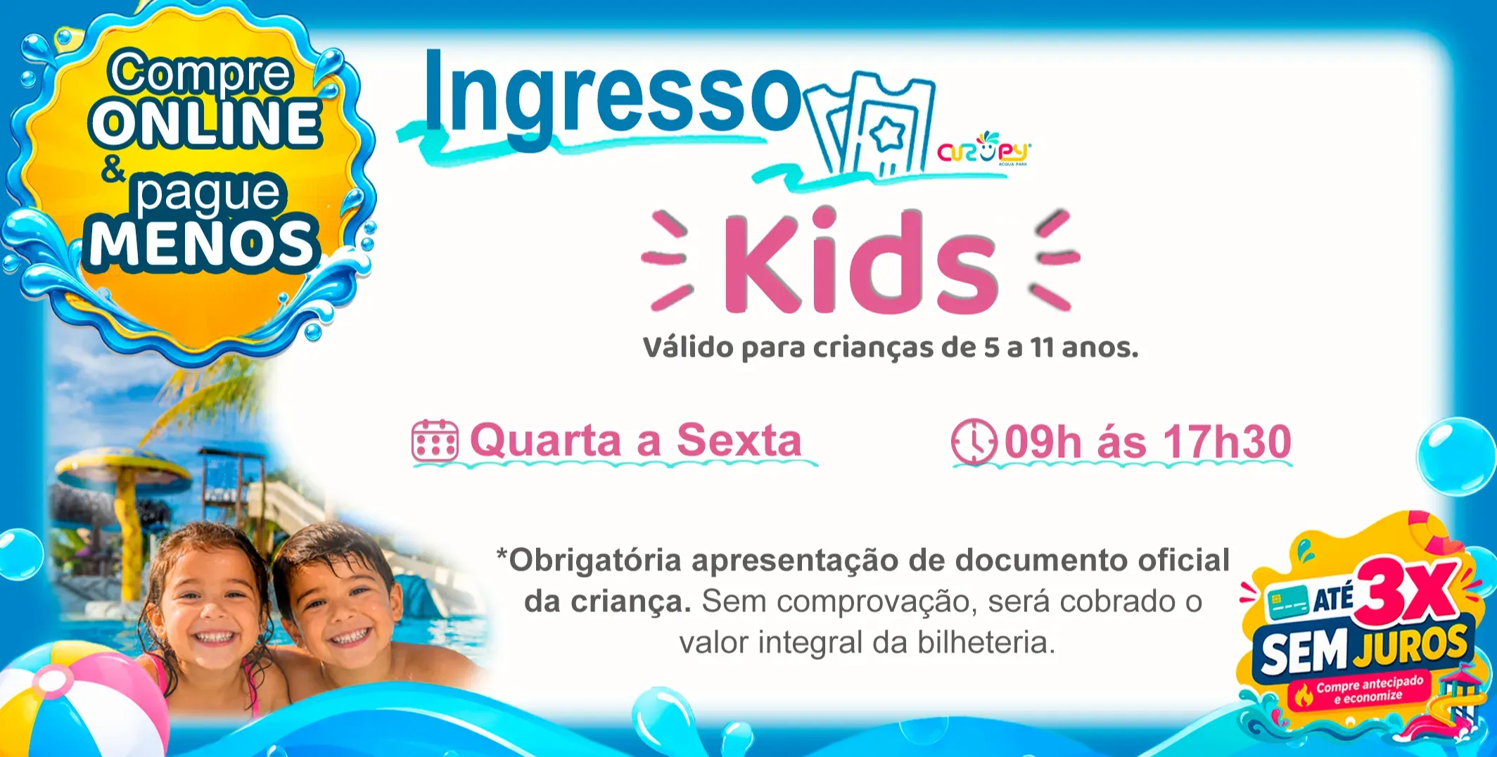 DAY USE - KIDS - DIA DE SEMANA